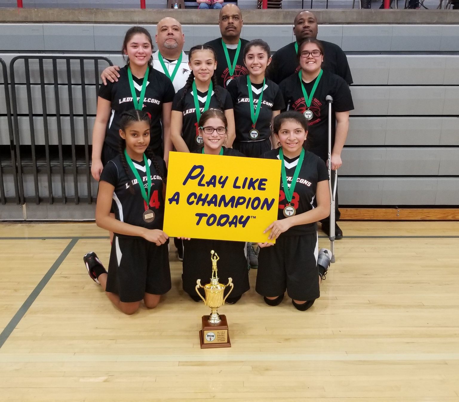 St. Stanislaus 7th grade girls win CYO championship